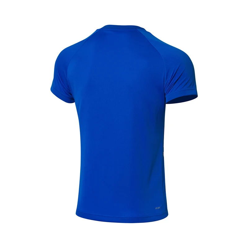 Li-Ning мужские футболки для соревнований по бадминтону обычные дышащие спортивные