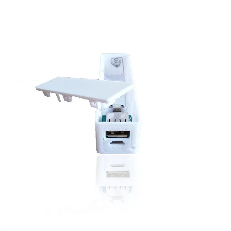 White Мини Портативный внешний аккумулятор чехол с одной батареей 18650 SMD пайки Духи банк питания DIY наборы с печатной платой - Цвет: White