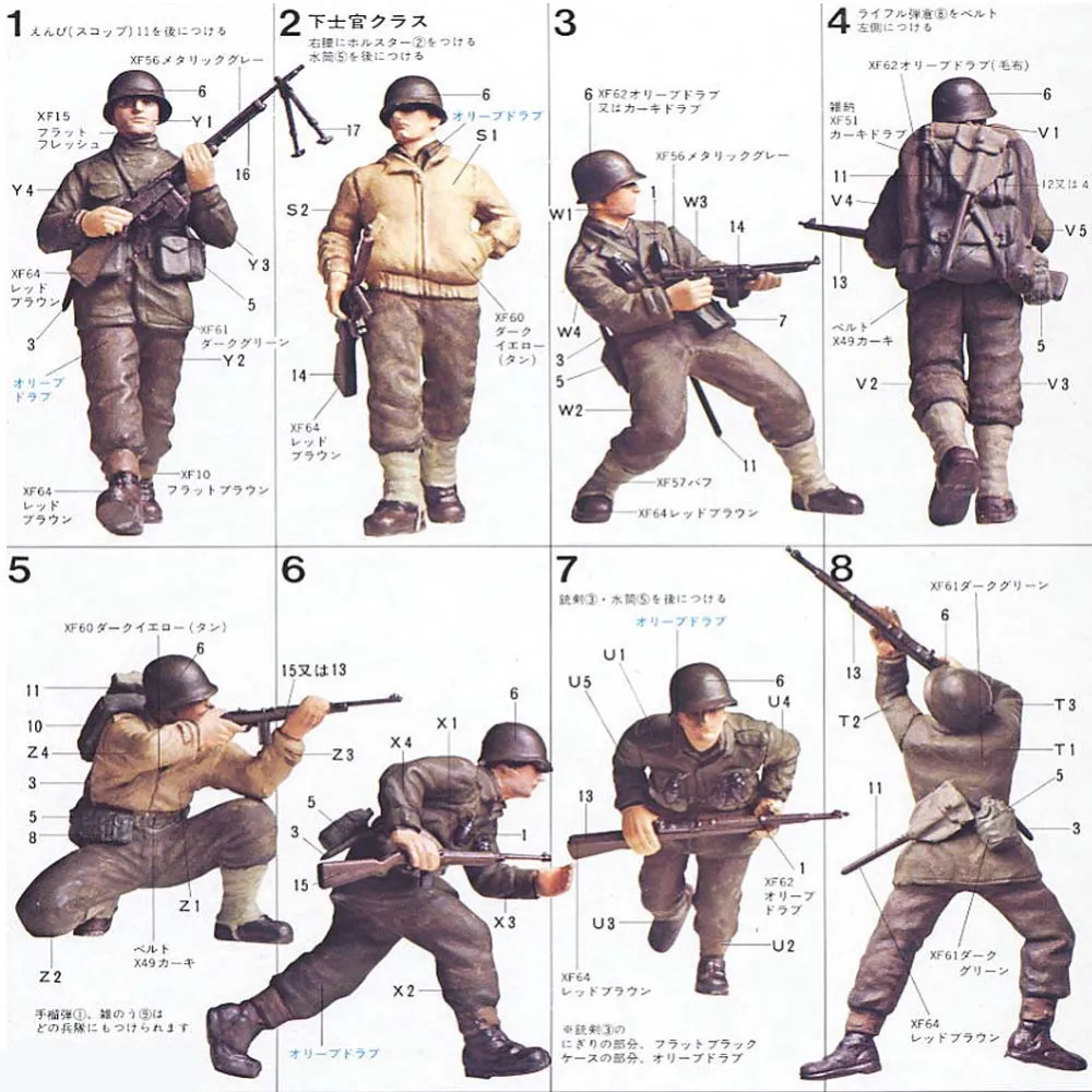 OHS Тамия 35048 1/35 американская армейская пехота Западно-европейский кинотеатр