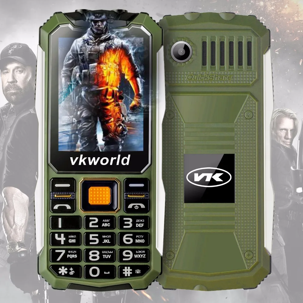 Русская Клавиатура VKWorld Камень V3S 2.4 дюймов Водонепроницаемый Dropproof Пыле