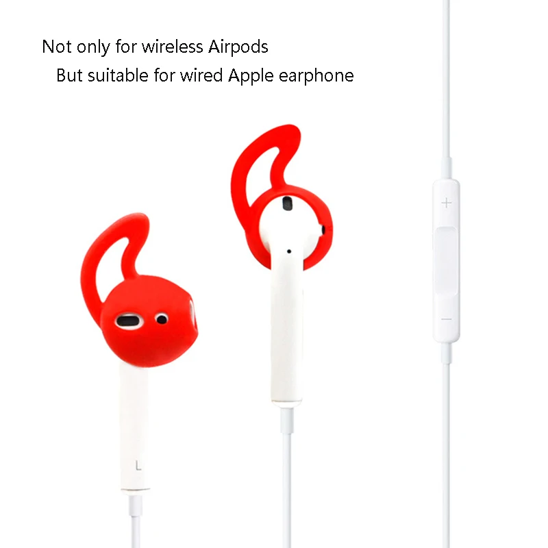 RBAYSALE 2 Pieces Ear Pads For Airpod Bluetooth Wireless Earphone iPhone Silicone Caps Headphones Case Apple Eartips | Электроника