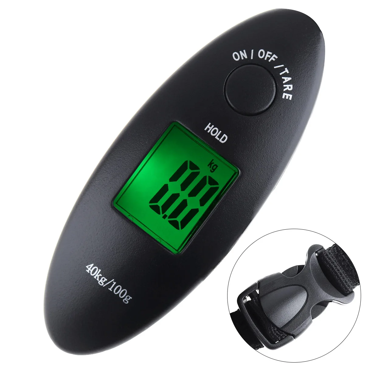

40kg 100g Mini Digital Luggage Scale Portable Electronic Scale Fishing Luggage Travel Weighting Steelyard Kitchen LCD Scales