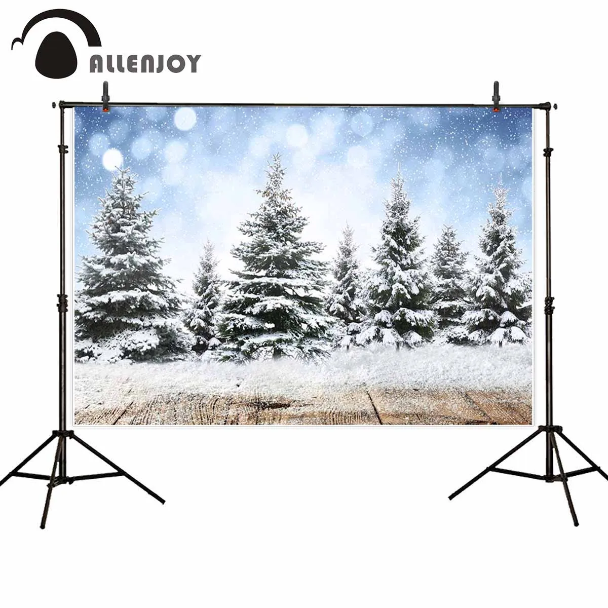 

Фон для фотосъемки Allenjoy зимняя Рождественская елка боке снег деревянный фон фотостудия Фотофон реквизит для фотосъемки