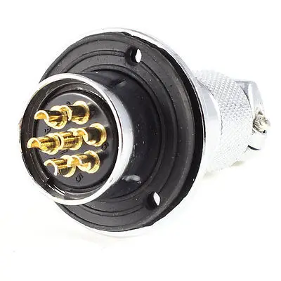 Металлический фланец 25 мм Головка GX25-7 7Pin мужской авиационный разъем