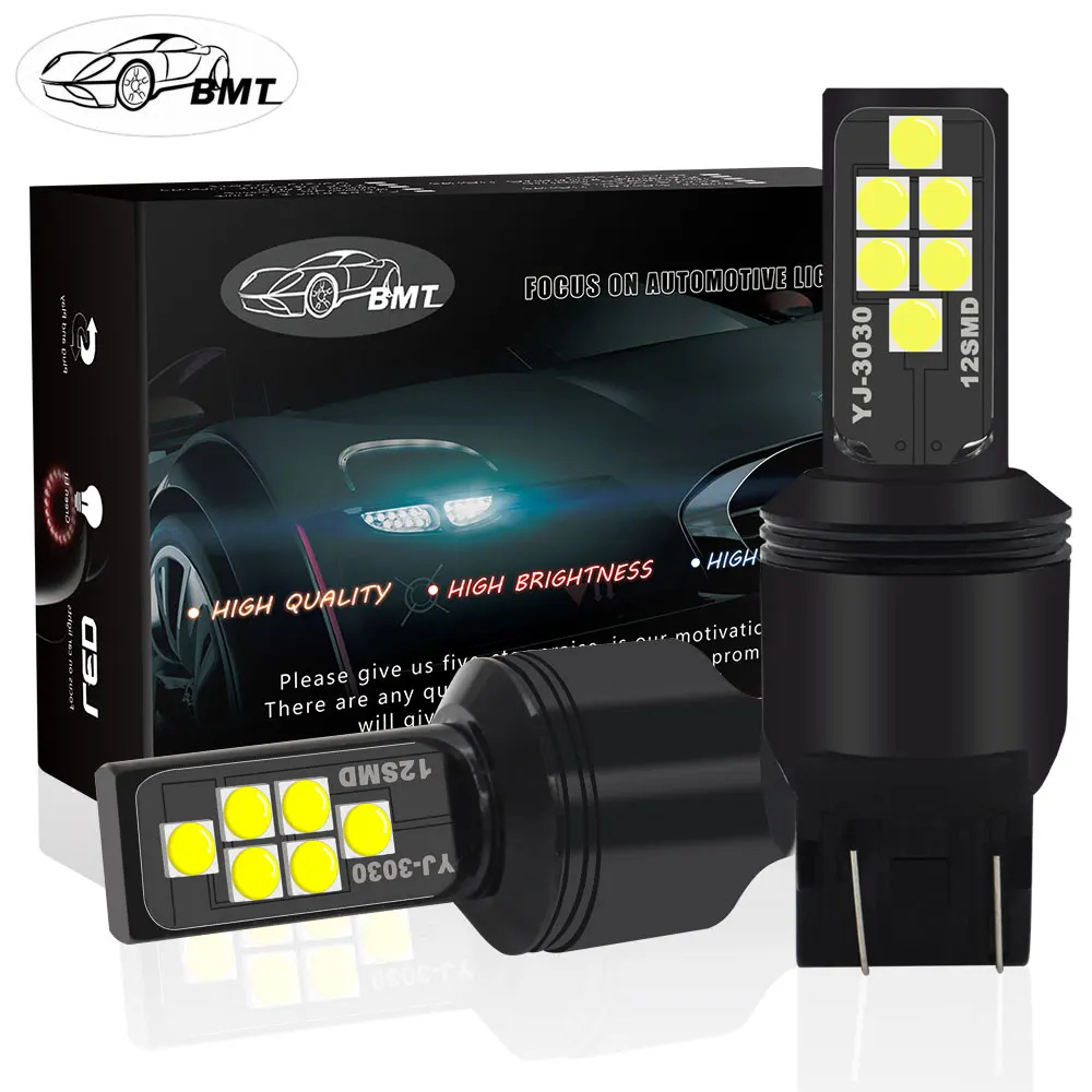 BMT лампочки для авто T20 W21/5W W21 5W SRCK led лед габариты светодиоды светодиодные лампы