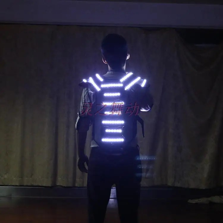 Бесплатная доставка жилет со светодиодный ным освещением люминесцентная броня