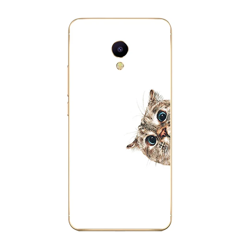 Для Meizu M2 M3 M3S Mini чехол для телефона для Meilan M5/M5S Mini Shell U10 U20 Чехол Мягкий ТПУ чехол с изображением кошек семейный дизайн