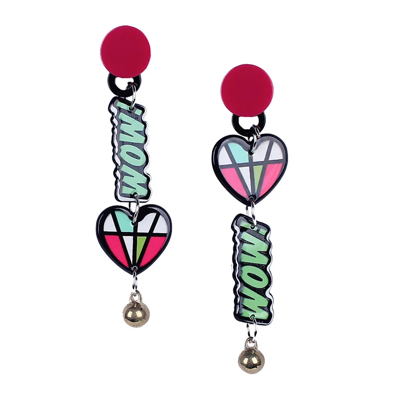Korean Fashion Creative Earrings Plastic Resin Cute Love Burger Plane Cube Multiple Style Drop Simple Wild Jewelry | Украшения и