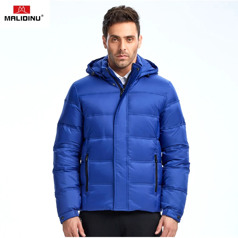 MALIDINU 2022 Men Down Jacket Thick Winter Down Coat High Quality 70%White Duck Down Men Fashion Down Parka Brand Russian Size