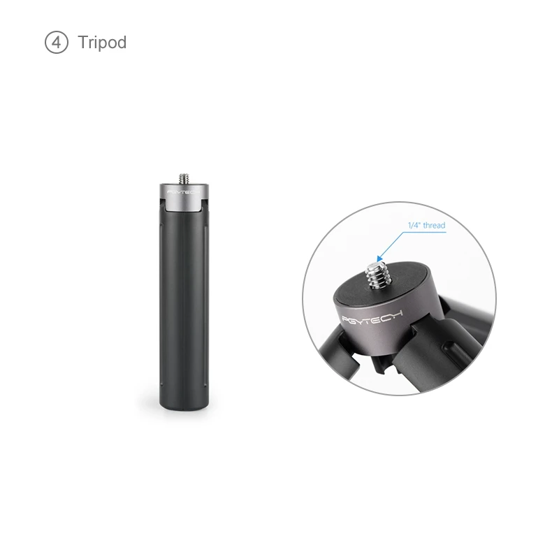 Серебристый PGYTECH DJI Osmo Карманный адаптер крепление аксессуары 10 типов на выбор держатель для телефона Зажим Штатив удлинитель для хранения сумка чехол - Цвет: Серебристый