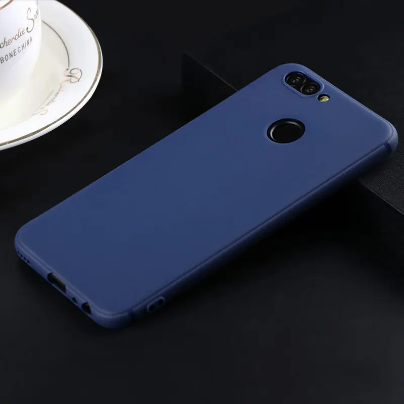 Синий MAKAVO для huawei Nova 2 чехол 360 Защита тонкий матовый мягкий силиконовый чехол для huawei Nova 2 Plus 2S чехол для телефона s - Цвет: Синий