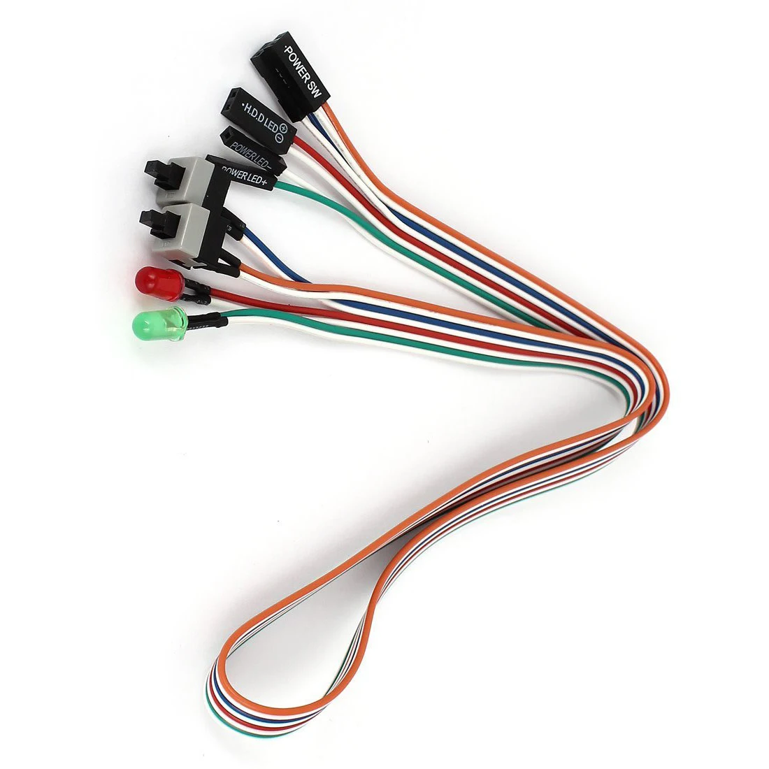 JFBL Горячая ПК чехол красный зеленый светодиодный светильник блок питания ATX