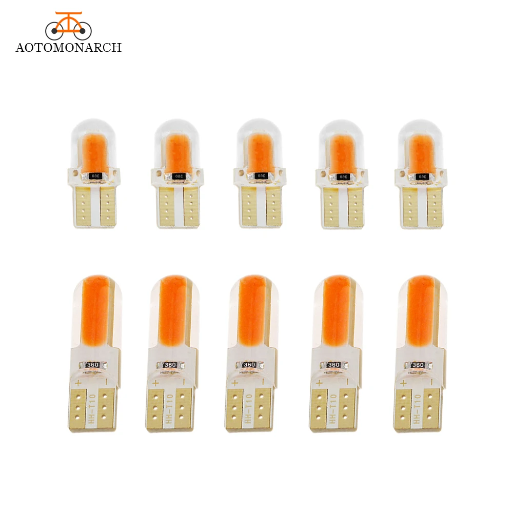 10 шт. T10 светодиодный 194 168 W5W светильник для автомобиля s лампа супер яркая