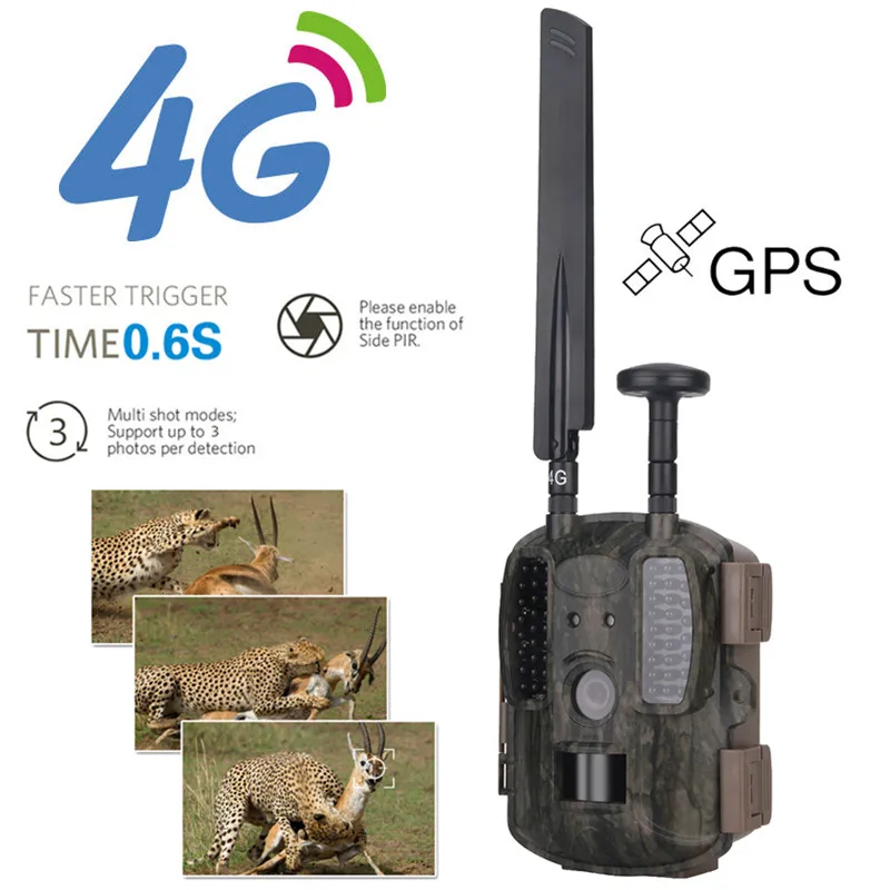 Охотничья камера 4G фотоловушка с ночным видением разведчик ловушка для дикой