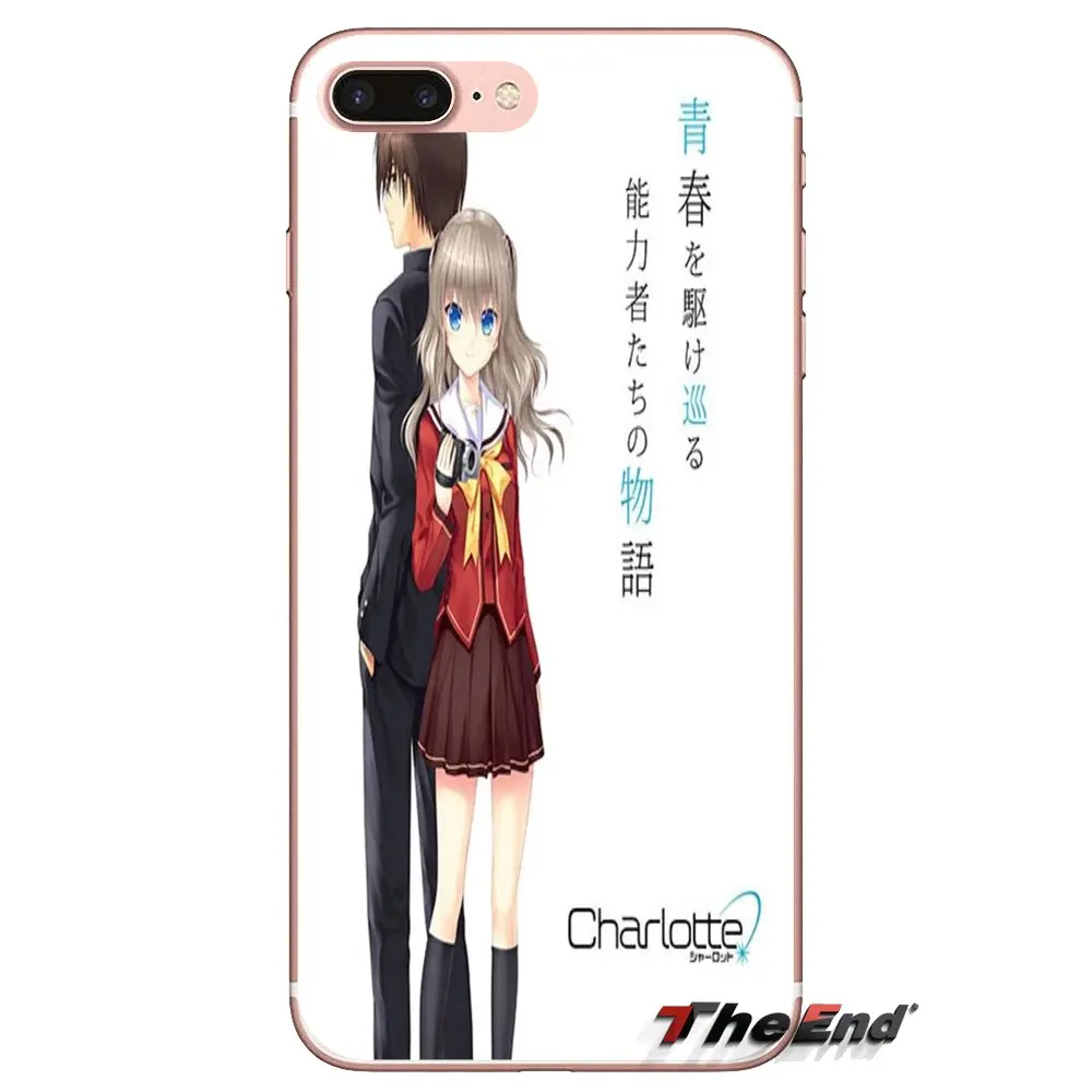 For iPod Touch Apple iPhone 4 4S 5 5S SE 5C 6 6S 7 8 X XR XS Plus MAX Mobile Phone Cover charlotte anime Nao Tomori x Otosaka Yu |