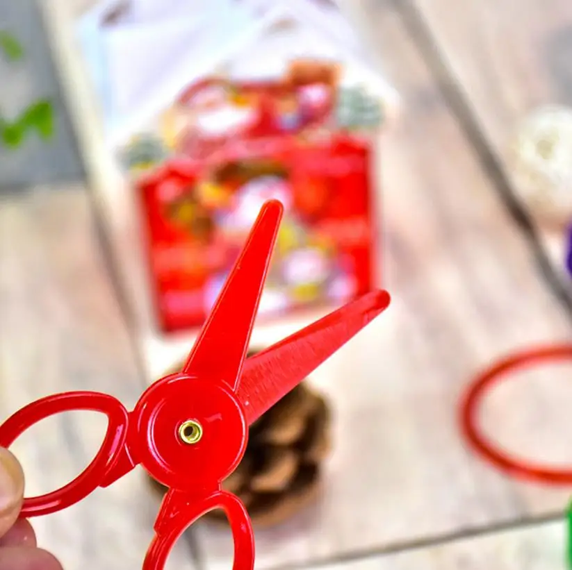 Coloffice Christmas stationery set Small house pen holder pencils sharpener safe scissors sets Christmas party gift for children