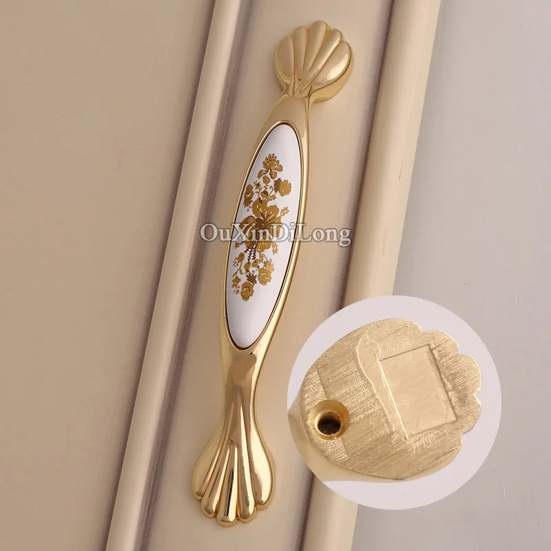 10 шт. ручки для кухонной мебели с керамическим принтом| |