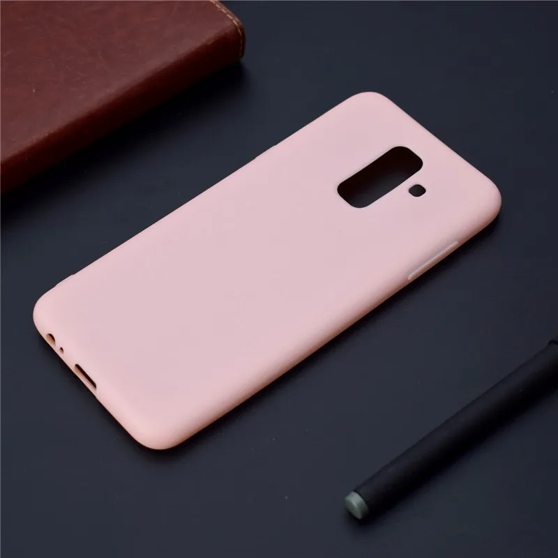 A6 карамельный силиконовый чехол для Fundas samsung Galaxy A6 Plus чехол s on для samsung A 6 A6Plus тонкий, из ТПУ, мягкий чехол для телефона