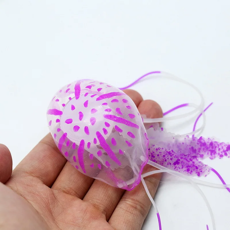 Светящиеся моделирование кремния люминесцентные аквариум Aritificial Медузы пейзаж