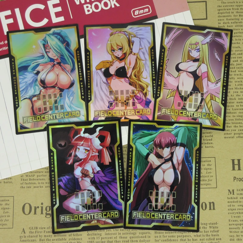 5 шт./компл. Yugioh Harpie Дамская полевая карта танцовщица королева девочка ченнилер