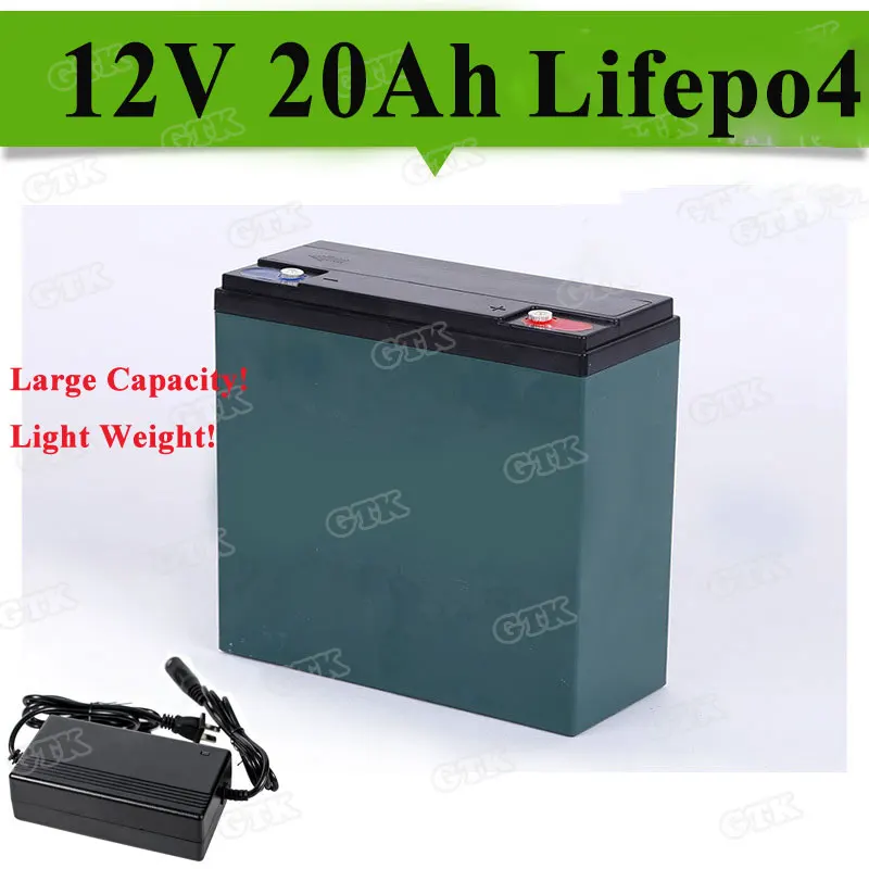 Lifepo4 12v 20Ah аккумуляторная литиевая батарея с BMS для электрического велосипеда