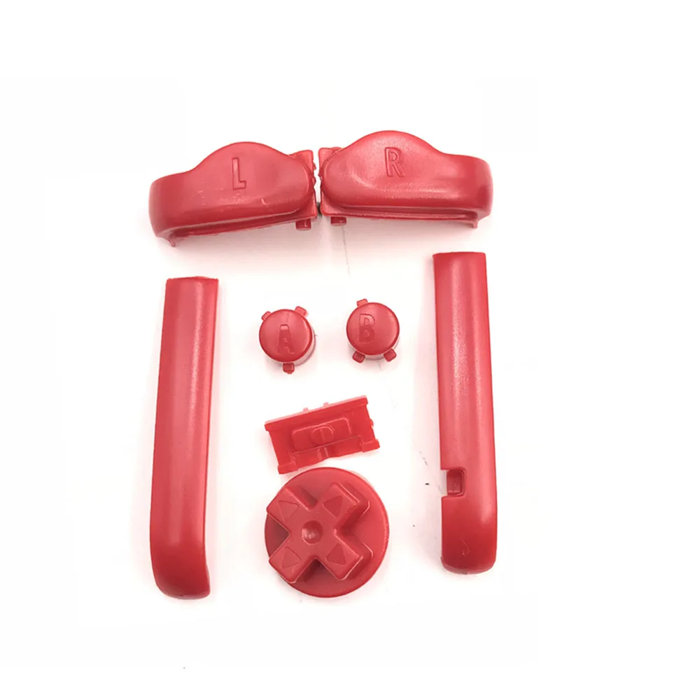 Красный Plastic For GBA Buttons A B L R Button D-Pad For Nintendo Game boy Advance - Цвет: Красный