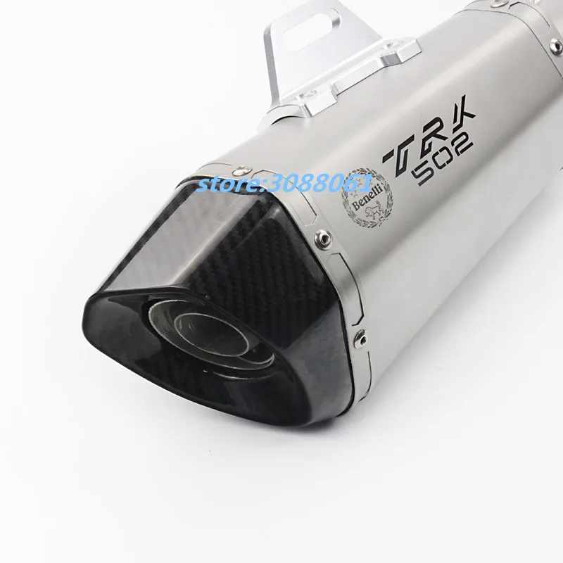 TRK502 мотоциклетная полная система выхлопной трубы Mid Link для мотоцикла лазерная