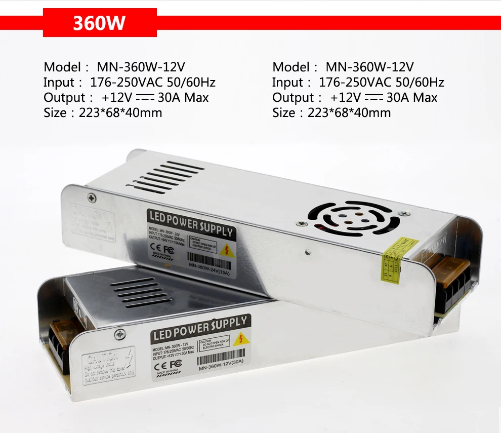 Импульсный источник питания Вход AC220 выход DC12V/DC24V 60 Вт 120 Вт 200 Вт 250 Вт 360 Вт осветительные трансформаторы