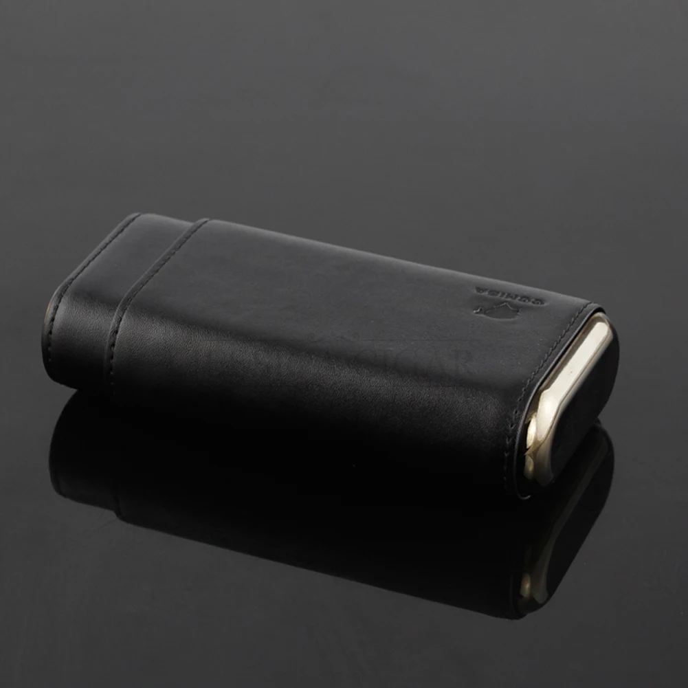 COHIBA чехол для сигар из натуральной кожи переносной увлажняющий табака сумка с 3