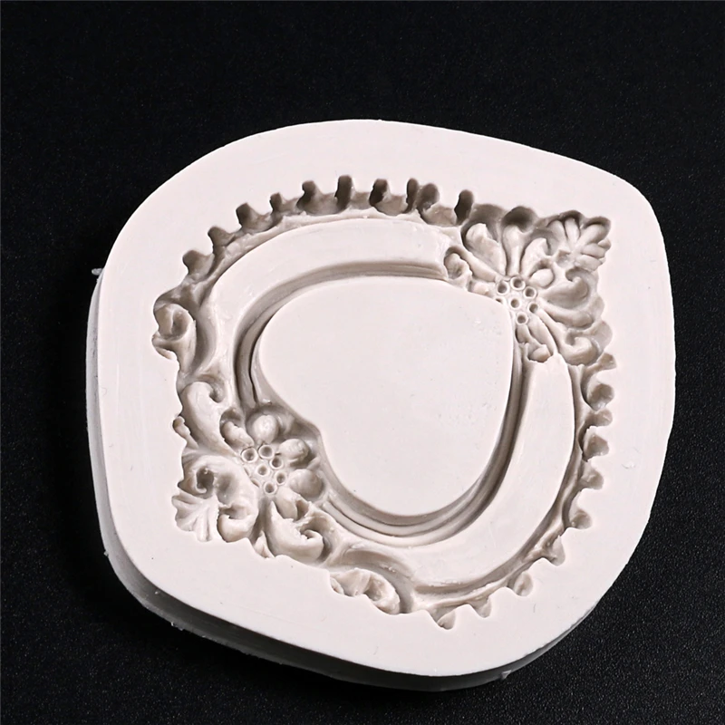Aomily Vintage Mirror Frame Silicone Mold DIY Decorating Tools Cake Fondant Mousse Baking Bakeware Birthday Party Mould | Дом и сад
