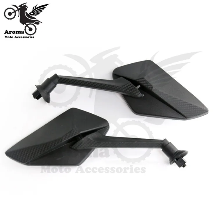 

free shipping black motorcycle rearview mirror 8mm universal motorbike side mirrors for yamaha honda suzuki kawasaki general