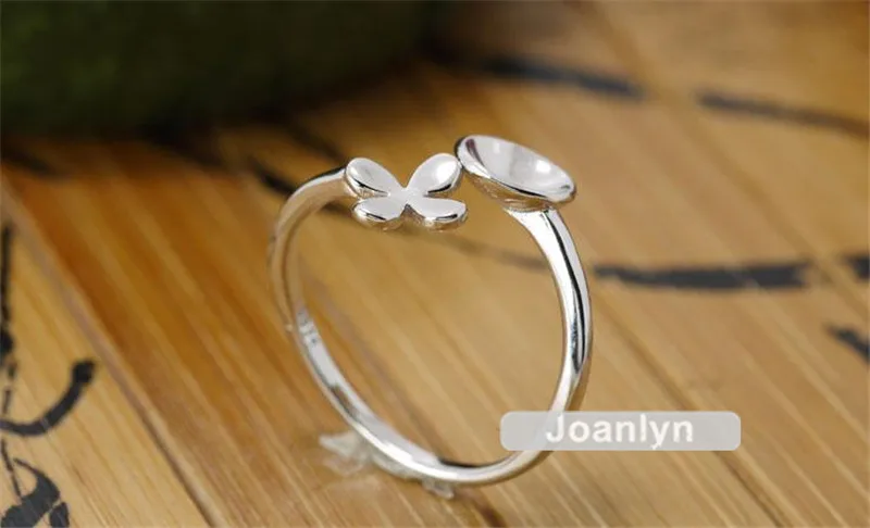 Кольцо Joanlyn пусто для 7 мм-12 мм круглые бусины или жемчуг регулируемый ремешок