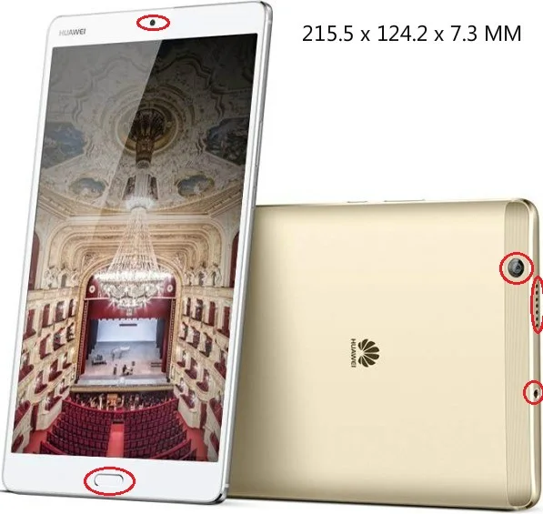 Чехол для Huawei Φ Обложка планшета MediaPad M3 8 4 дюйма тонкий легкий магнитный 2