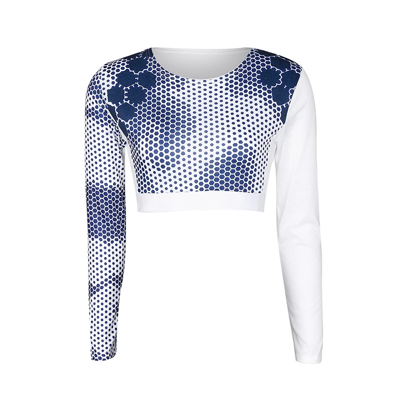 Женский спортивный топик S size для фитнеса йоги бега дышащая футболка костюм с