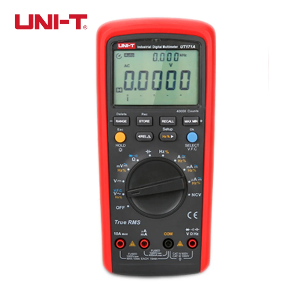 UNI T UT171A Цифровые мультиметры True RMS Авто Диапазон AC DC Ток Напряжение сопротивление