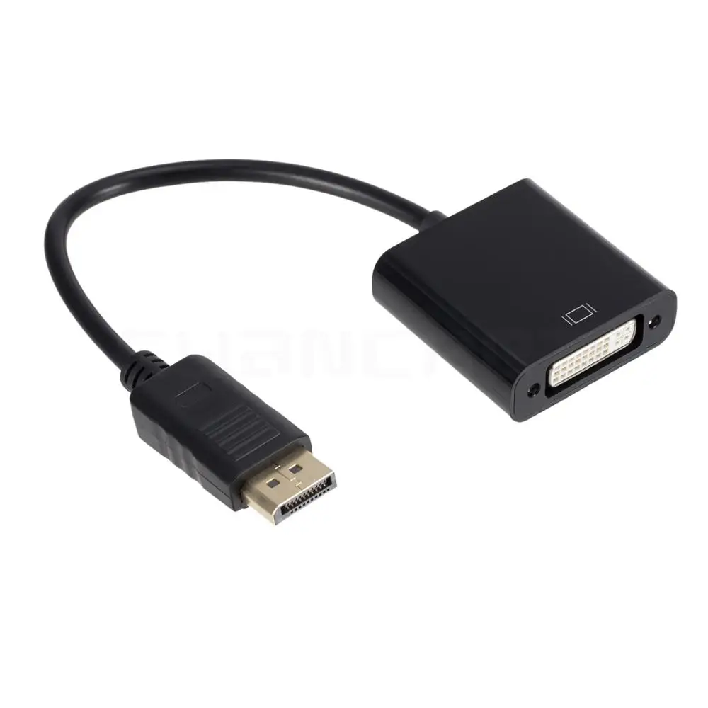 Video Cable Convert Displayport DP to DVI Port Male-Female Plug and Play for Computer TV Monitor Projector Support 1080P | Электроника