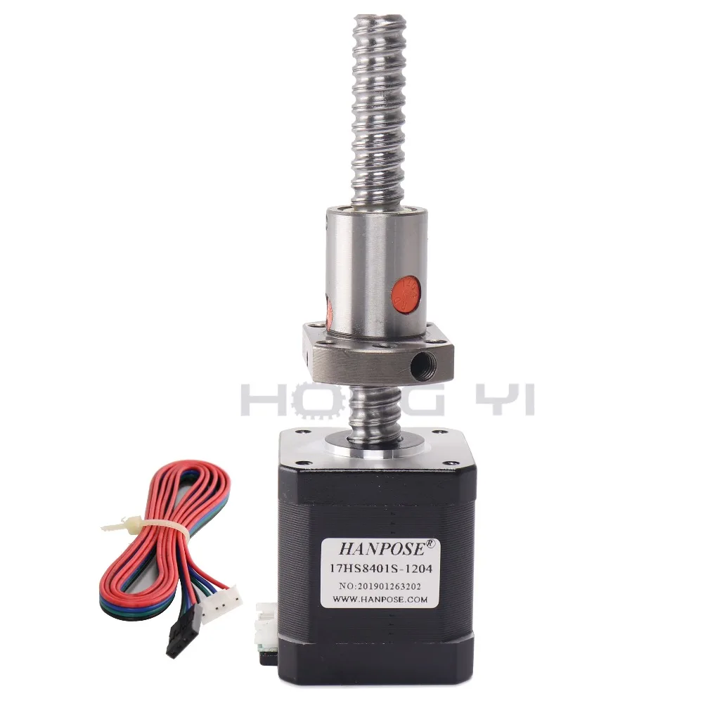 48 мм NEMA 17 moto с шариковым винтом sfu1204 moto r nema17 42 moto r 1.8A шаговый двигатель для гравировки с ЧПУ 3D принтер