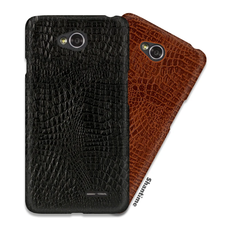 Винтаж с узором крокодиловая кожа из искусственной кожи чехол для LG L70 D320N