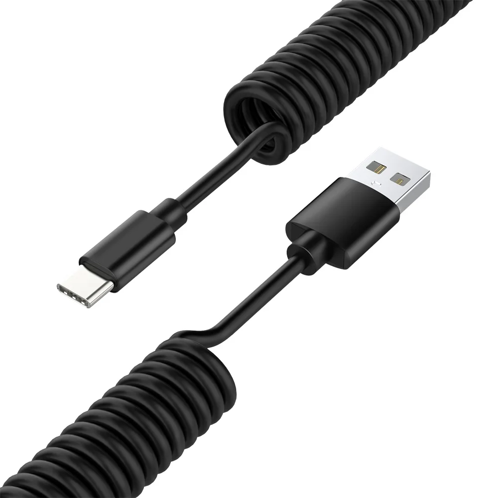 Robotsky 2.4A Spring USB Type C usb-c Fast Charging Data Cable Sync Charger For XiaoMi Huawei Letv Smart phone | Мобильные телефоны