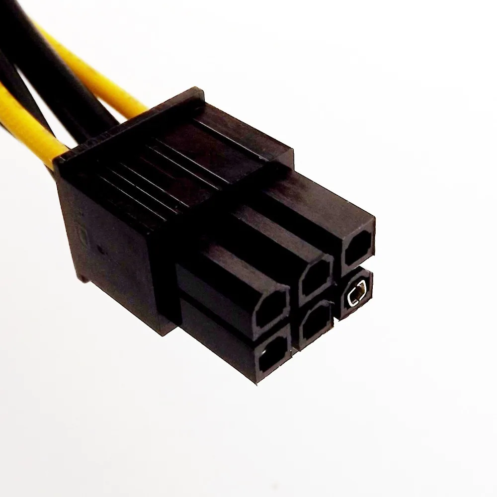 10-контактный двойной 4-контактный преобразователь питания Molex в 6-контактный PCI-E