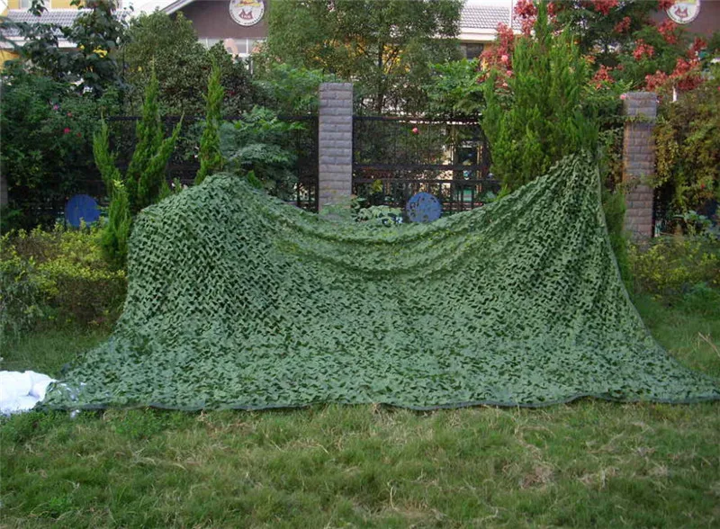Full green size 4X4m Многоразмерная, многоцветная двухслойная лесная и пустынная Маскировочная Сетка на заказ Солнцезащитная сетка настраиваемый размер - Цвет: Full green size 4X4m
