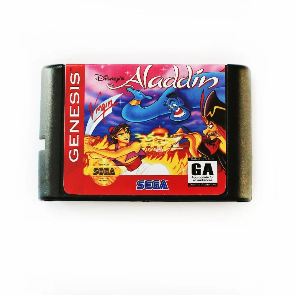 Аладдин 16 бит MD игровая карта для sega Mega Drive для sega Genesis