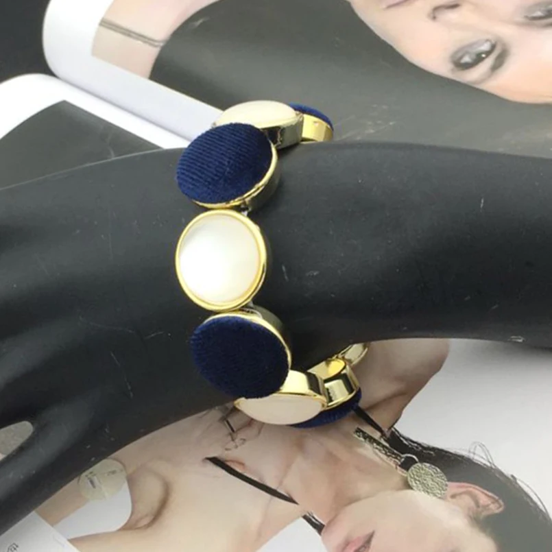 MANILAI модные блестящие эластичные браслеты из смолы для женщин массивные