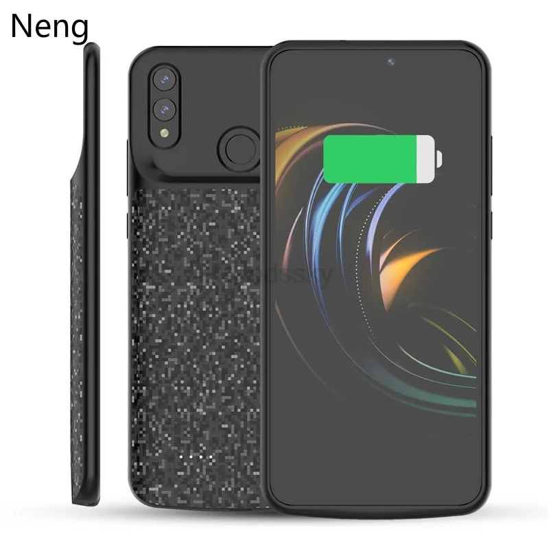 NENG силиконовый чехол для зарядного устройства для huawei Honor 8X Silm power Bank чехол для Зарядки Задняя Крышка внешний блок питания чехол s