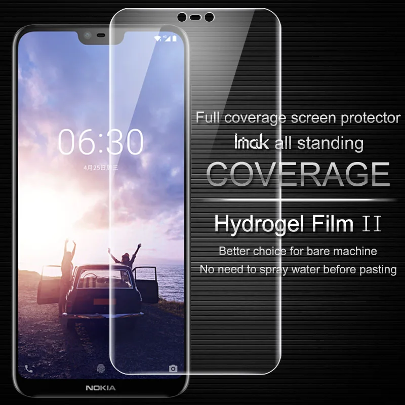 Оптовая продажа 10 шт. пленки IMAK Hydrogel II для Nokia X6 2018 Полная защитная пленка для экрана спереди