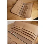 Япония стальное лезвие деревянные штампы для DIY Кожа ремесло мульти карман двойное фото положение кошелек нож плесень набор инструментов