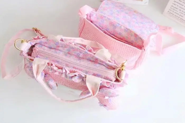 Sanrio аниме мультфильм моя мелодия Сумочка ткачество сумки на плечо для девочек
