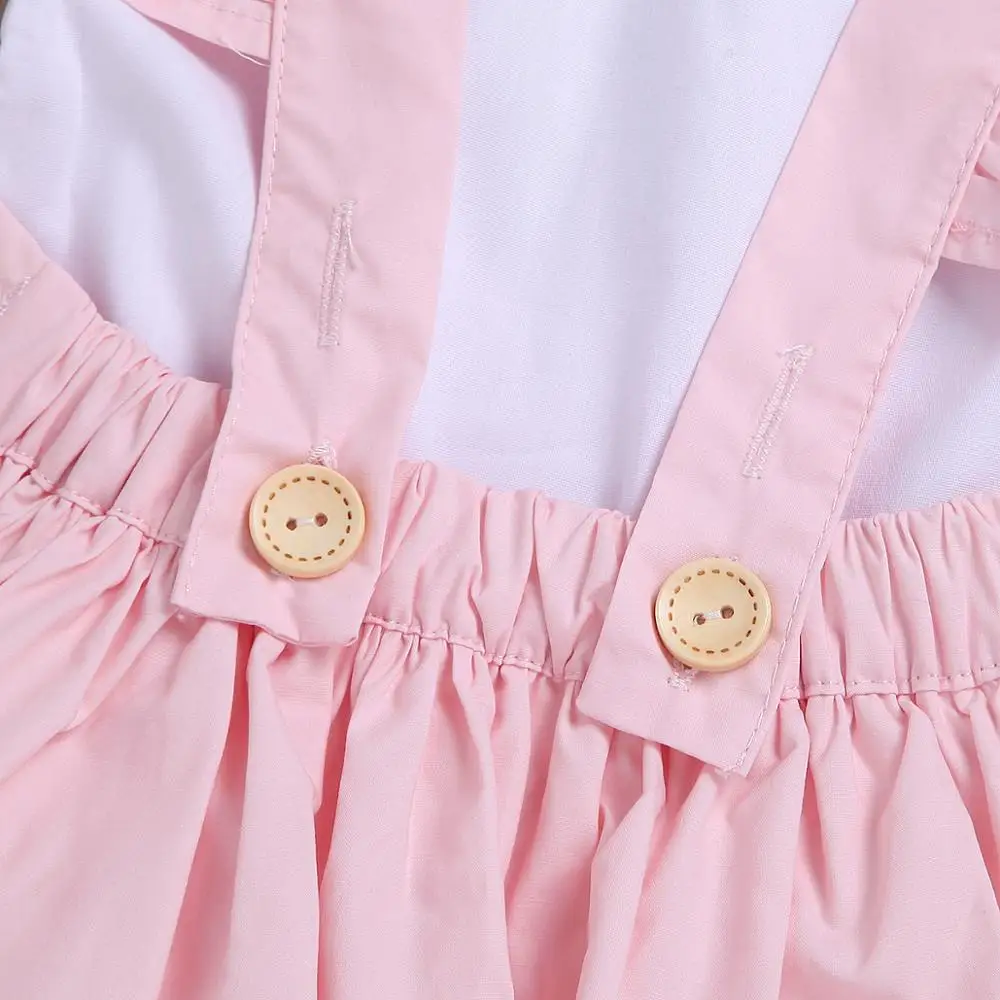 Одежда для маленьких девочек из 2 предметов однотонная многослойная юбка-пачка с