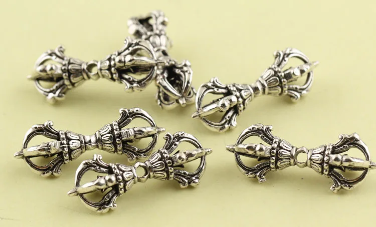 1pcs Vintage 925 Sterling Silver Beads DIY Bracelet Necklace Pendant dumb-bell shaped Spacer Bead For Jewelry Making XA1384 | Украшения и