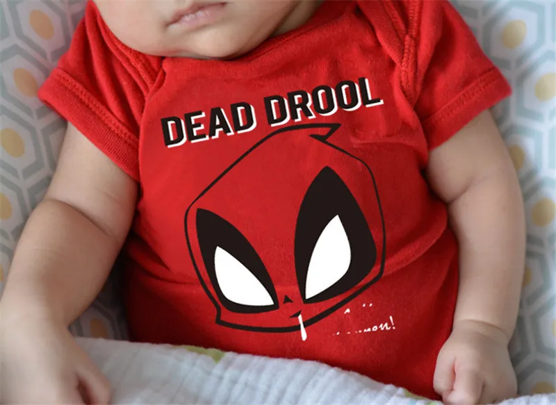 Детские летние комбинезоны с героями мультфильмов, красный стиль, Drool, детская одежда с короткими рукавами, 0-24 месяцев, Детский комбинезон с короткими рукавами